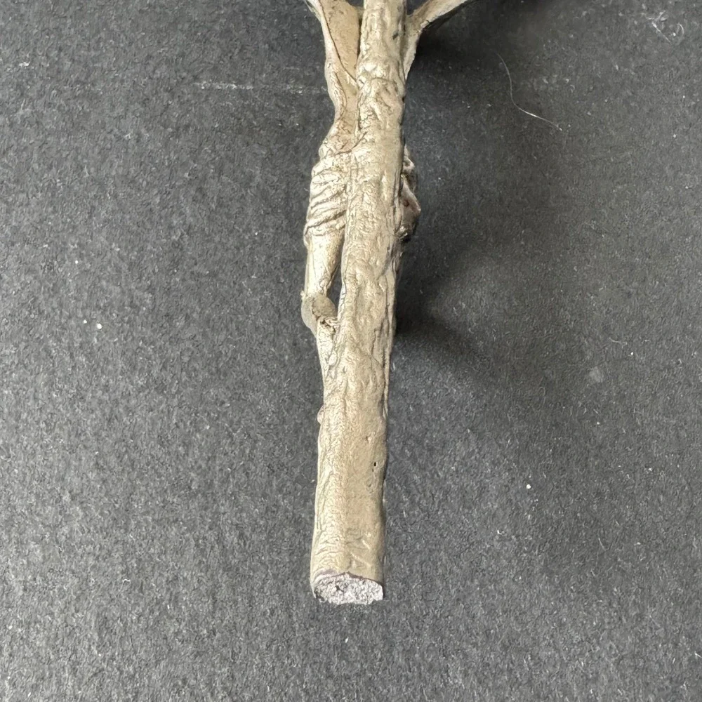 Pewter Crucifix Pendant Religious‎ Charm Jesus Christ INRI Silver Tone